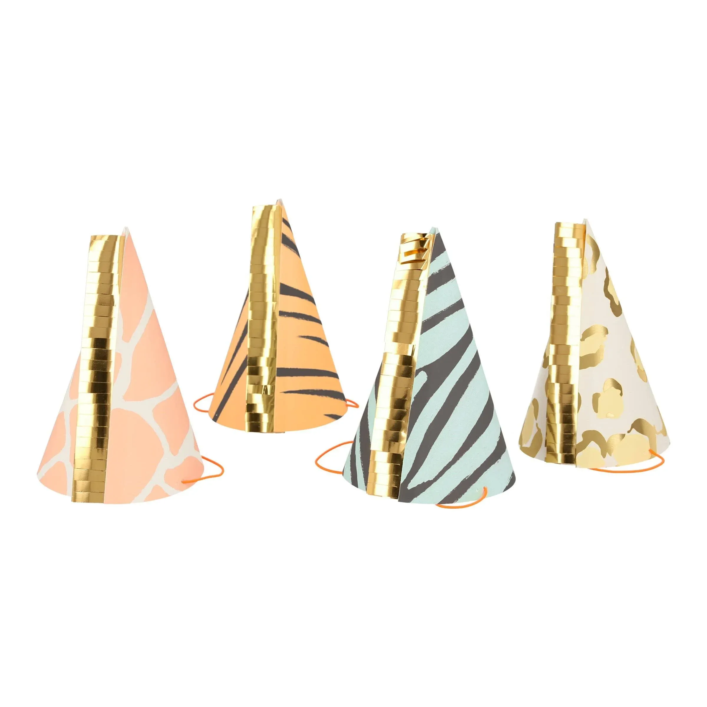 Meri Meri Birthday Party Hats, Pack of 8 Bright and Colorful Cone Birthday Hats for Kids & Adults, Cone Party Hats