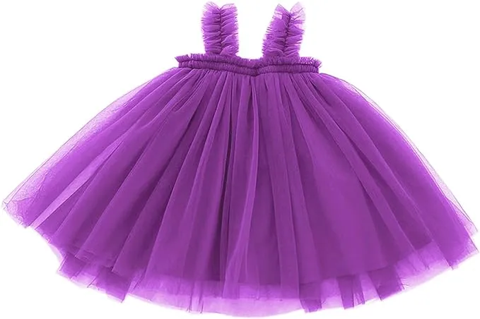 LYXIOF Baby Girls Tutu Dress Toddler Tulle Sleeveless Princess Sundress