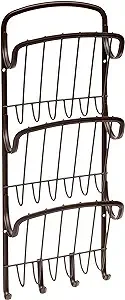 Spectrum Diversified Ashley Vertical Letter Holder & Key Rack, Wall Mount, Bronze