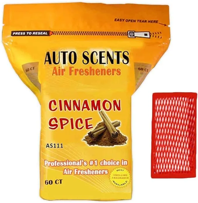 Cinnamon Spice Scent Professional Air Freshener Pads Remove The Worst Smells with These Heavy Duty 60 per Pack Cinnamon