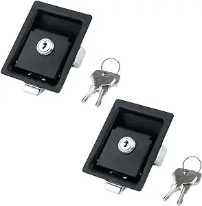 Semetall Travel Trailer Lock 2 Pack Stainless Steel Door Latch Heavy Duty Flush ...