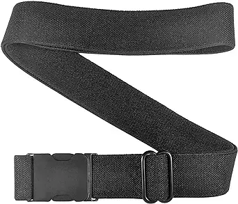 Bandit - 1.25 Inch Elastic Stretch Belt with Side-Release Buckle and Adjustable Strap Length, for Men and Women