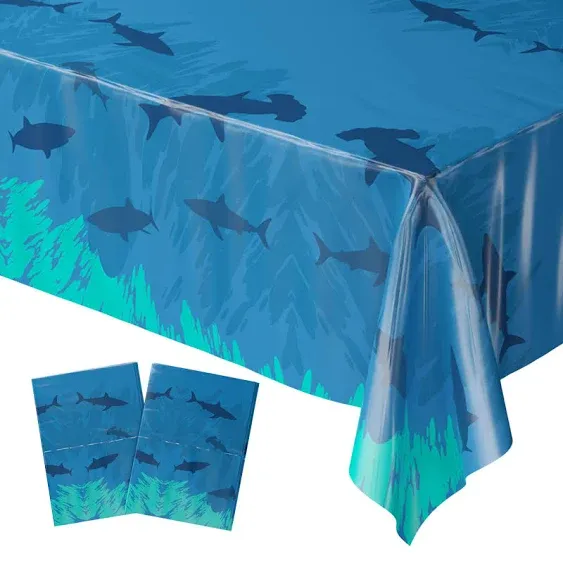 Shark Deluxe Party Supplies Packs (123 Pieces for 16 Guests)