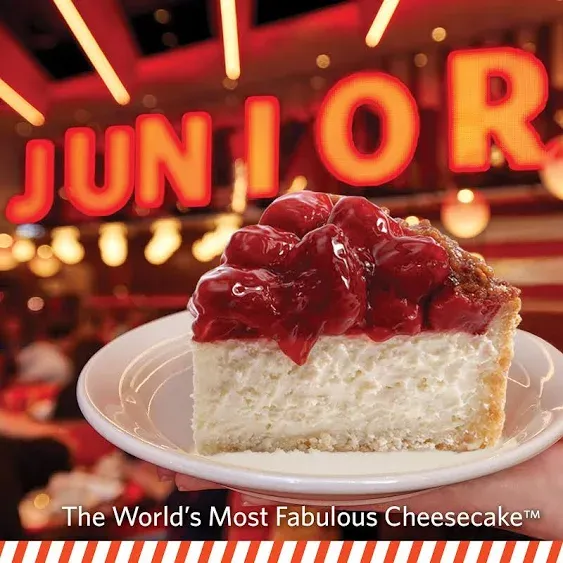 Junior's Cheesecake 8" Strawberry Cheesecake (Serves 14)