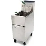 Dean SR142G Super Runner Commercial 43 lb Gas Fryer Replaces SR42G (Natural Gas)