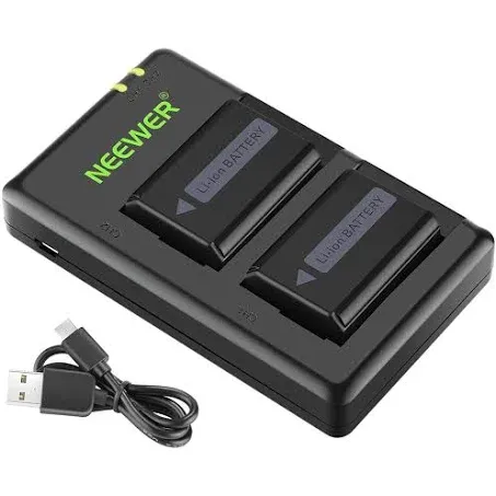 Neewer NP-FW50 Camera Battery Charger Set for Sony A6000 A6500 A6300 A7 A7II