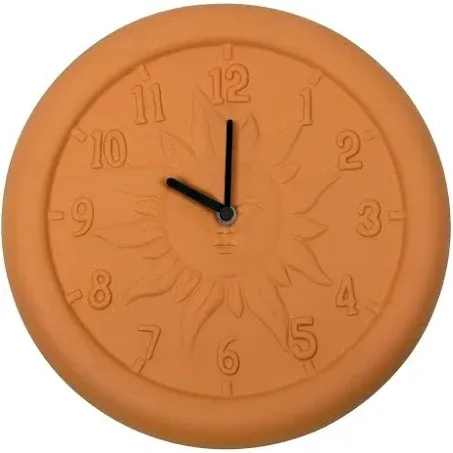 Poolmaster 12&quot; Terra Cotta Clock