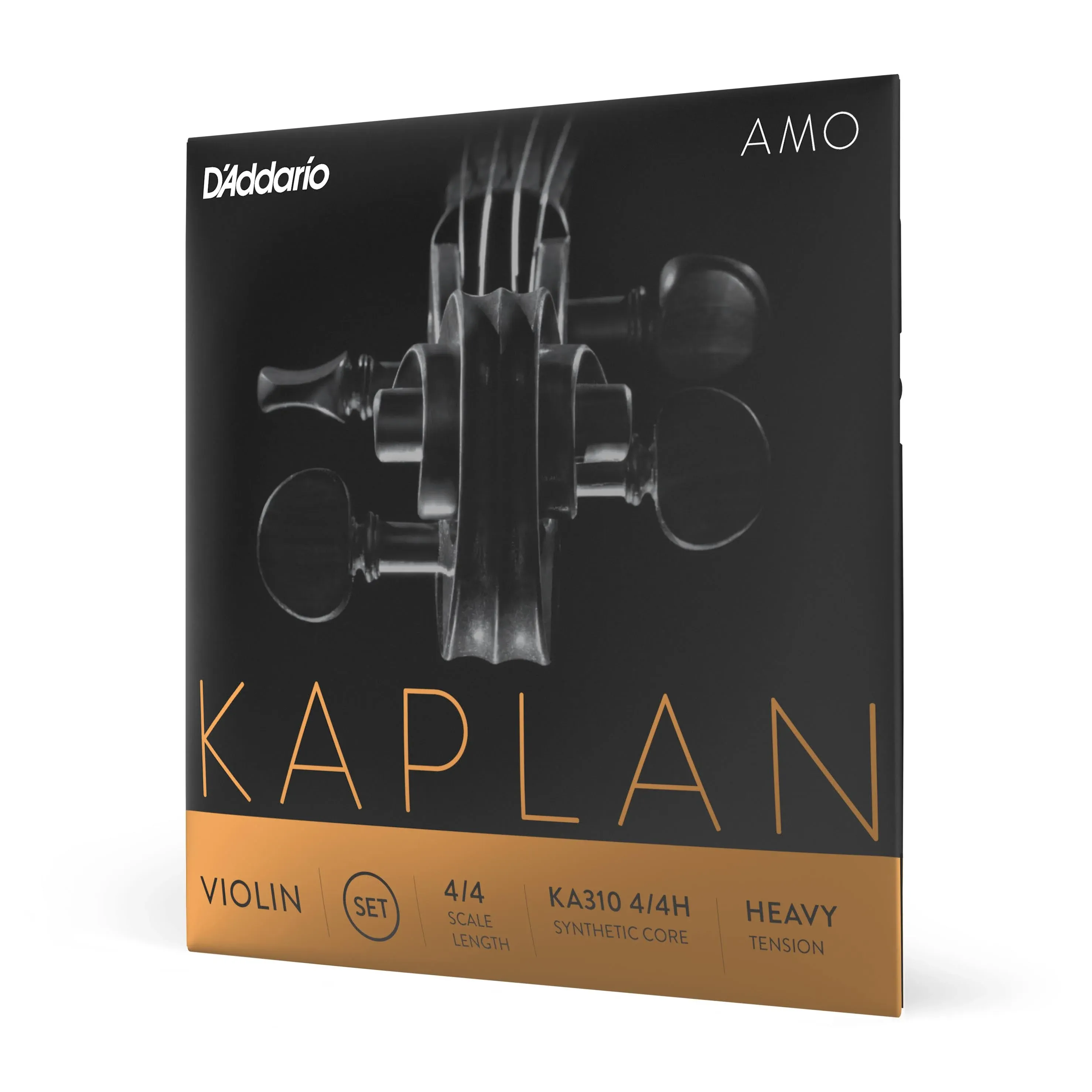 D'Addario Kaplan Amo Violin Strings - Full Set - KA310 4/4H - Violin Strings - 4/4 Scale, Heavy Tension