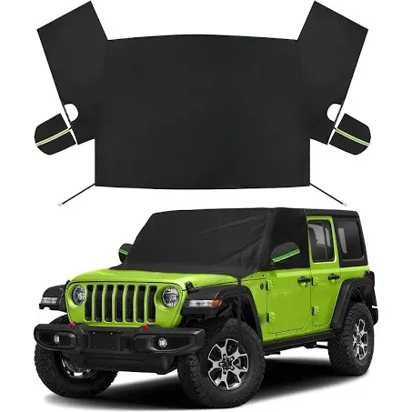 sportuli Windshield Front Side Window Snow Cover Replace for Jeep Wrangler Jeep ...