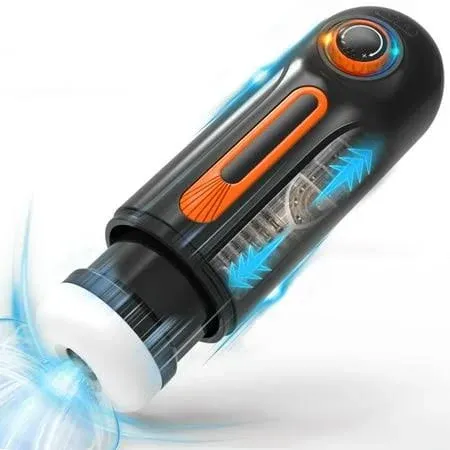 AYIYUN 4 in 1 Automatic Male Masturbators Sex Toys for Men, with 10 Thrusting & 10 Vibrating & 4 Sucking Modes, 40 ℃ Heating Stroker Self-Pleasure Masturbation Adult Toy