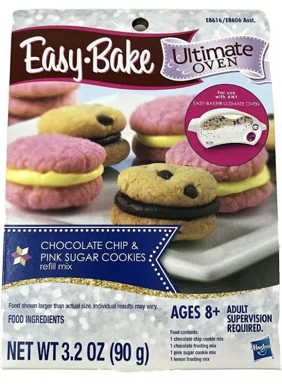 Easy-bake Ultimate Oven Chocolate Chip & Pink Sugar Cookie Refill Mix