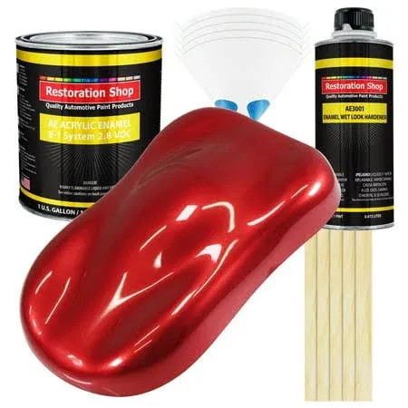 Restoration Shop - Firethorn Red Pearl Acrylic Enamel Auto Paint, Complete Gallon ...