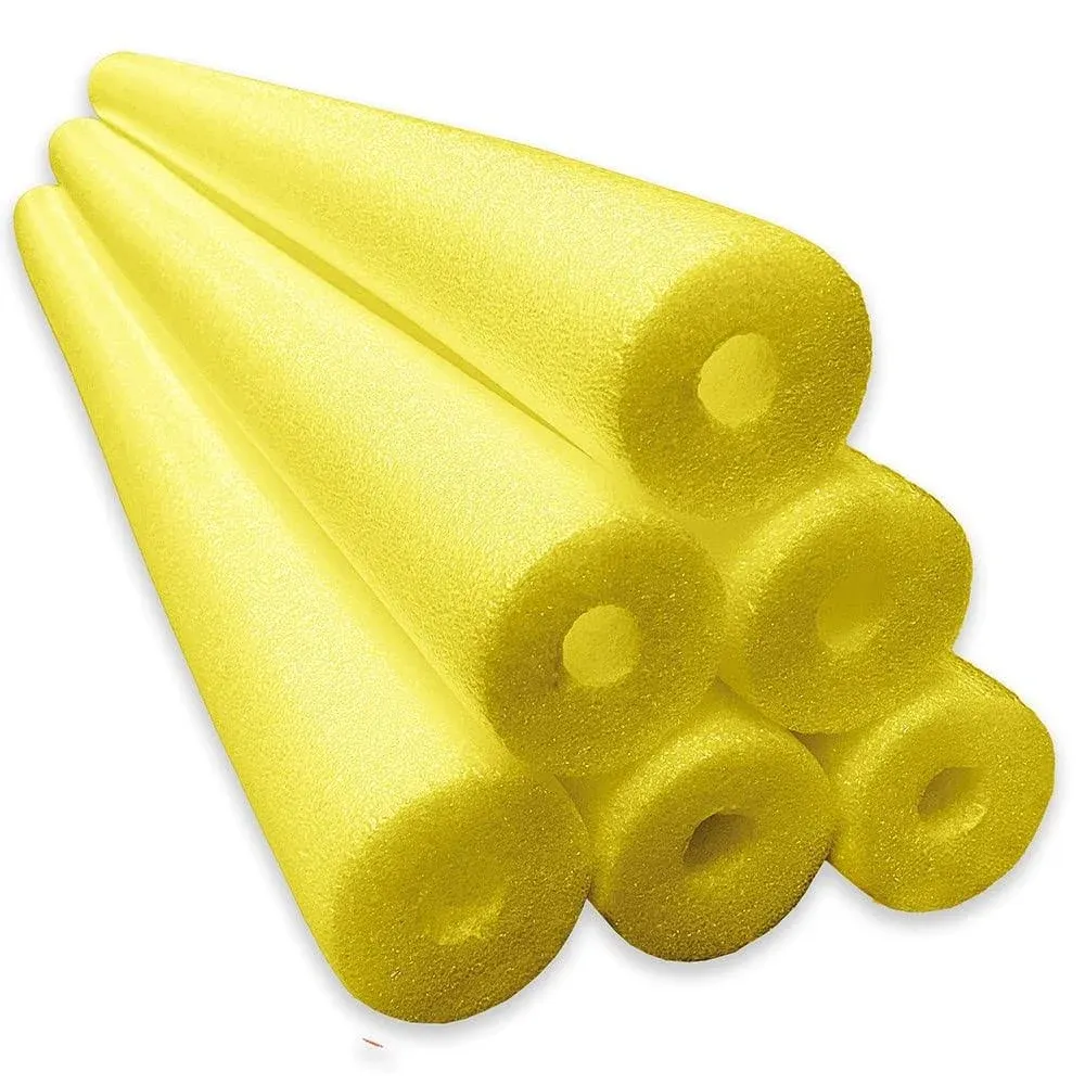 6 Pack Jumbo Swimming Pool Noodle Foam Multi-Purpose - Yellow