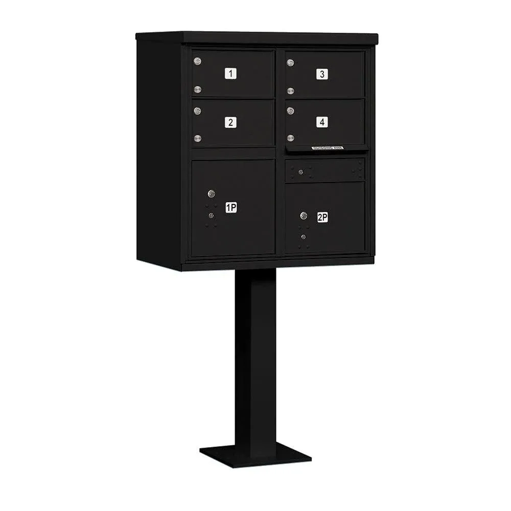 Cluster Box Unit with USPS Access — Type V — 4 Doors and 2 Parcel Lockers