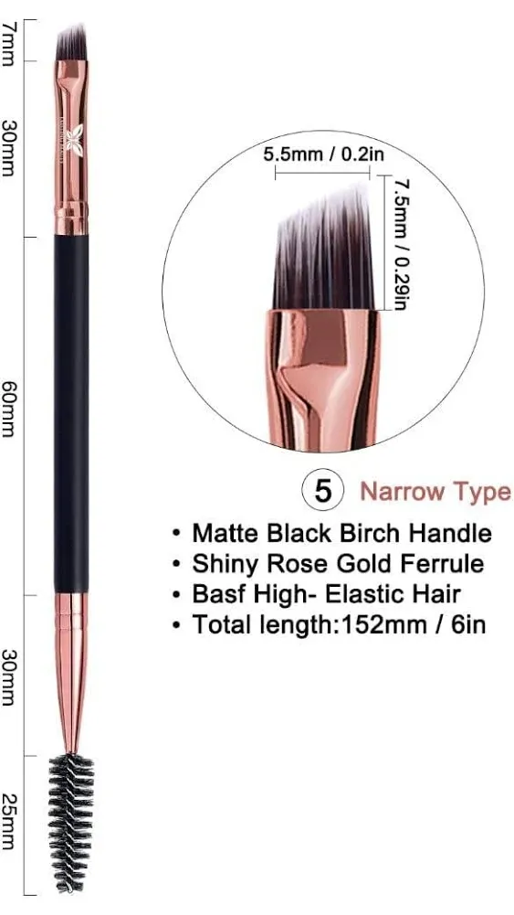 Henna Eyebrow Tint Brush for Application of Eyebrow Henna Dual Sided