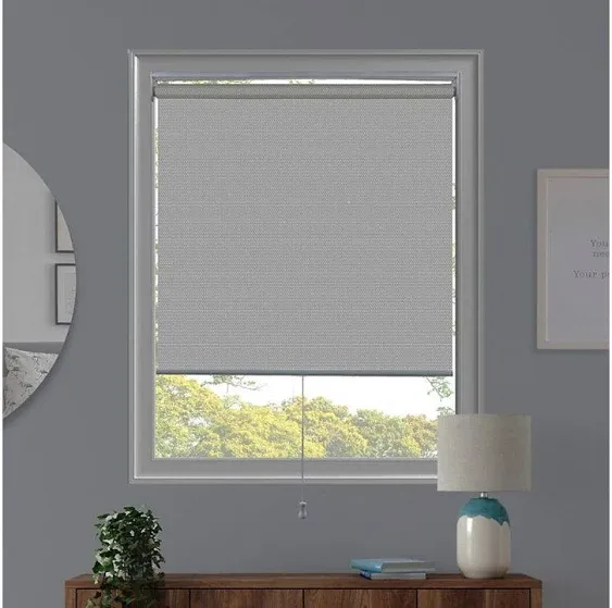 CHICOLOGY Roller Shades , Cordless Blinds , Window Shades for Home , Roller Window Shades , Window Treatments , Door Blinds , Light Filtering Shades ,View-tiful Chantilly White (Solar), 21"W X 72"W