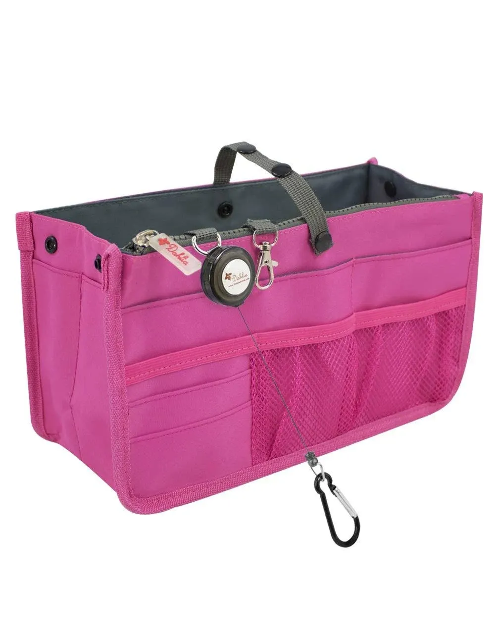 Handbag Purse Organizer Insert | Patented, Sturdy and Flexible Design | Dahlia