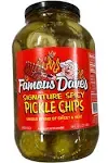 Famous Dave's Spicy Pickle Chips (64 fl oz)