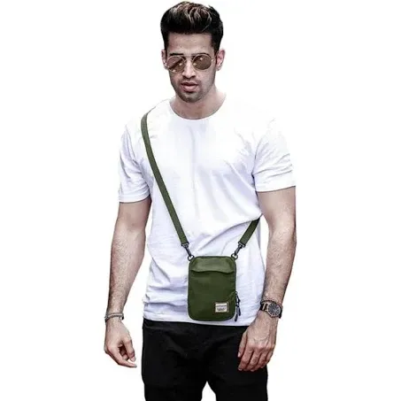 Small Crossbody Bag for Men, Mini Messenger Bag Shoulder Bag for Phone Passport