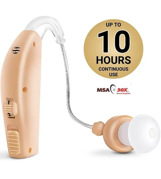 Digital Hearing Aid Severe Loss Rechargeable Invisible BTE Ear Aids High-Power