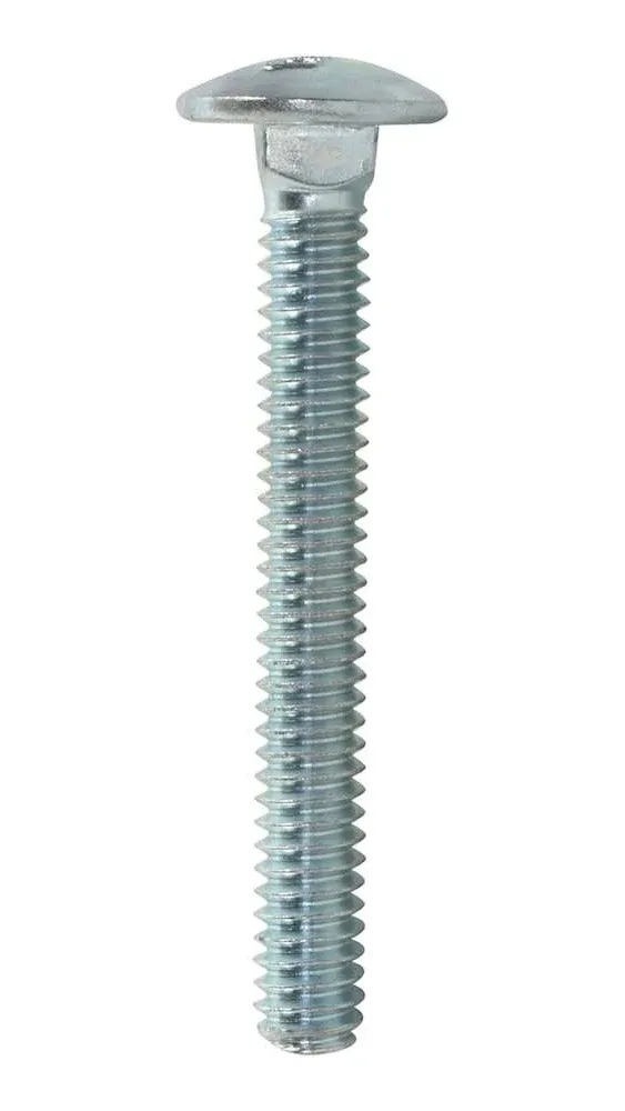 Hillman Zinc 240024 Carriage Bolt (1/4" x 2"), 1/4 x 2-Inch