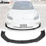 Unadjustable Front Bumper Lip Chin Spoiler Fits 59&#034;-65&#039;&#039; Width 3PC Matte Black