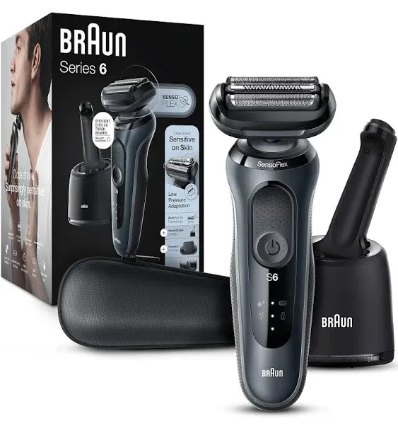 Braun Electric Razor for Men, Series 6 6075cc SensoFlex Electric Shaver