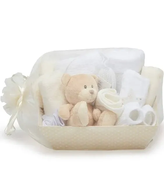 Baby Box Shop Baby Shower Gift Unisex - 14 Newborn Gift Set, Neutral Baby Shower