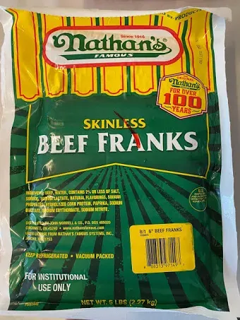 Nathan's Famous Skinless Beef Franks