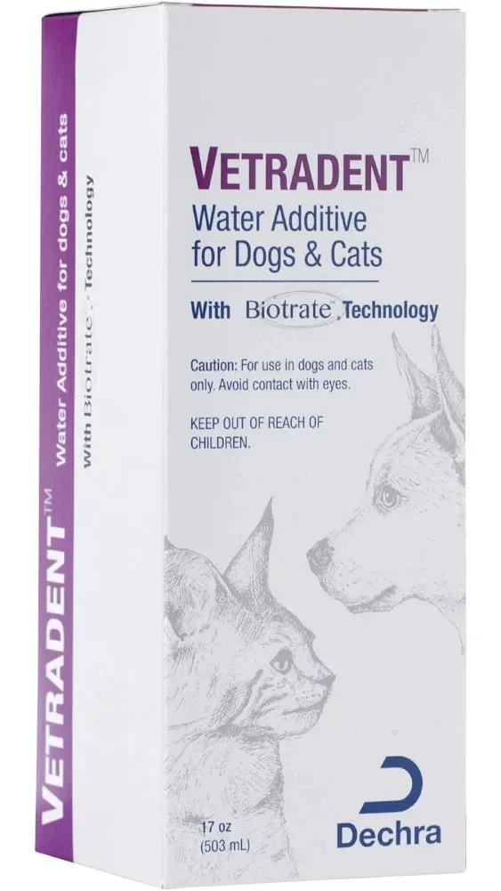 Vetradent® Water Additive for Dogs and Cats, 17 oz