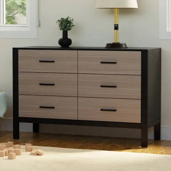 Carter's by DaVinci Radley 6-Drawer Dresser - White & Coastwood