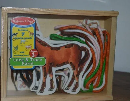 Melissa & Doug Lace & Trace Farm Animals Panels