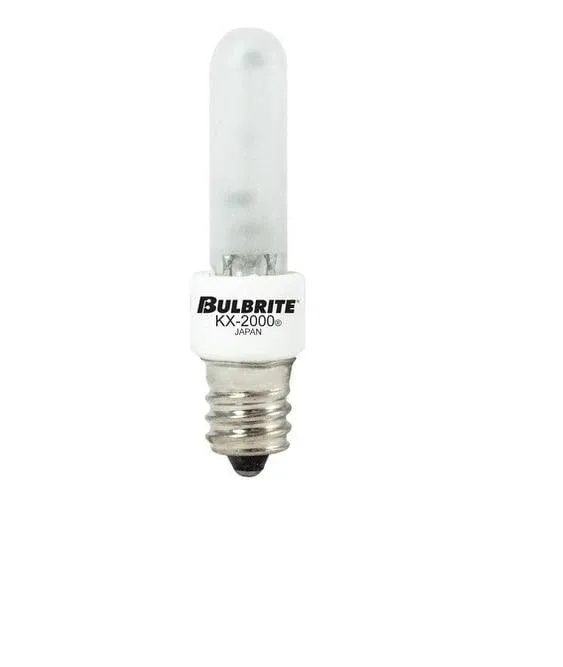 BulbRite  Pack of (2) 60 Watt Dimmable Clear T3 Candelabra (E12) Krypton/Xenon Bulb