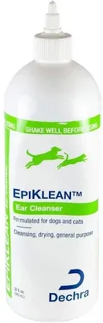 Dechra EpiKlean Ear Cleanser for Dogs & Cats (32oz) - Cleansing, Drying & General Purpose