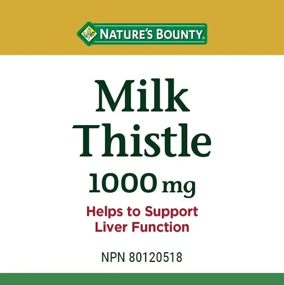 Nature’s Bounty Milk Thistle 250mg Liver Function Herbal 250ct Exp 05/2027