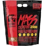 Mutant Mass Extreme Gainer Whey Protein Powder Build Muscle Size 12 lbs