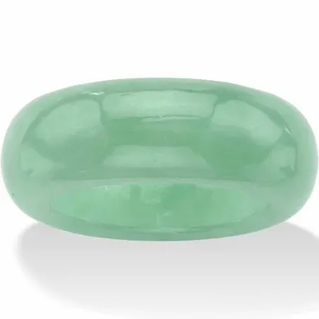 PalmBeach Jewelry Genuine Green Jade Polished Ring