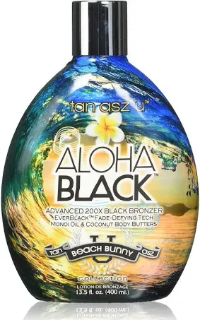 Aloha Black 200X Double Dark Bronzer Indoor / Outdoor Tanning Lotion Brown Sugar