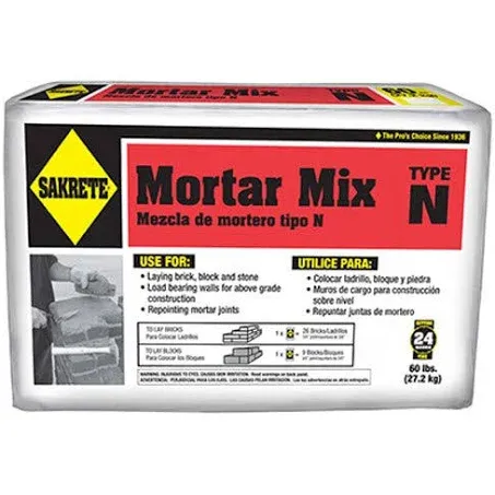 SAKRETE |Mortar Mix Type N | 60 lb