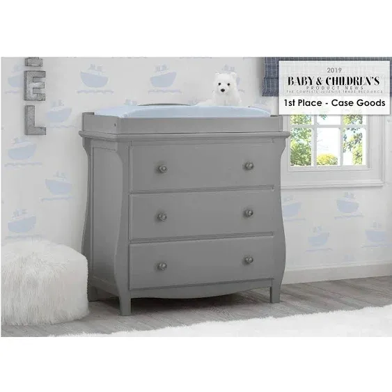 Delta Children Lancaster 3 Drawer Dresser with Changing Top