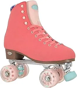 VNLA Parfait Roller Skates for Women (Coral, Ladies 7)