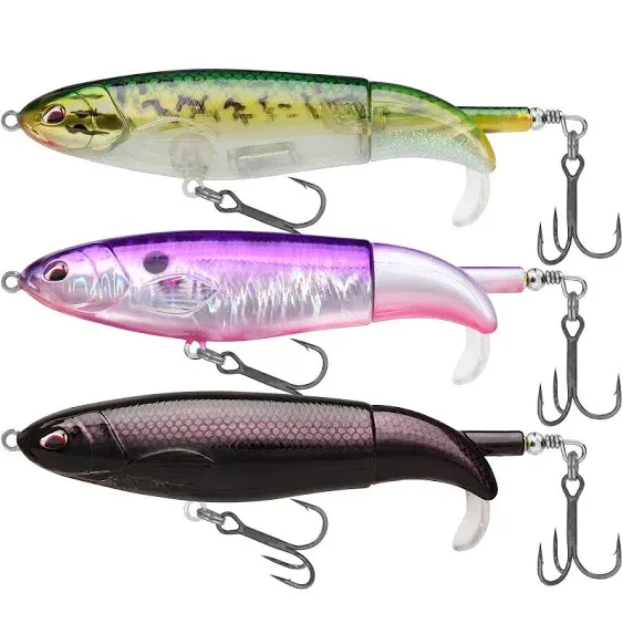 TRUSCEND Top Water Fishing Lures with BKK Hooks, Whopper Fishing Lure for Freshwater or Saltwater, Floating Lure for Bass Catfish Pike, Fishing Wobbl