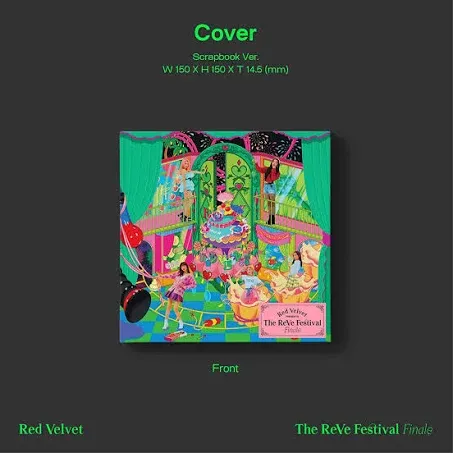 RED VELVET THE REVE FESTIVAL FINALE Album SCRAPBOOK CD+Photo Book+Card+etc+<wbr/>GIFT