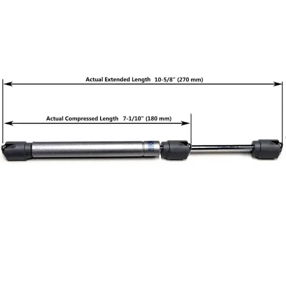 100N/22 lbs. Cabinet Door Lift Support, Gas Spring, Gas Shock, Lid Support with Installation Screws (1-Pair)