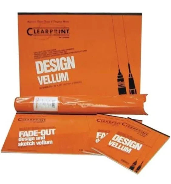 Clearprint 8.5 x 11 Unprinted Vellum 100-Sheet Pack