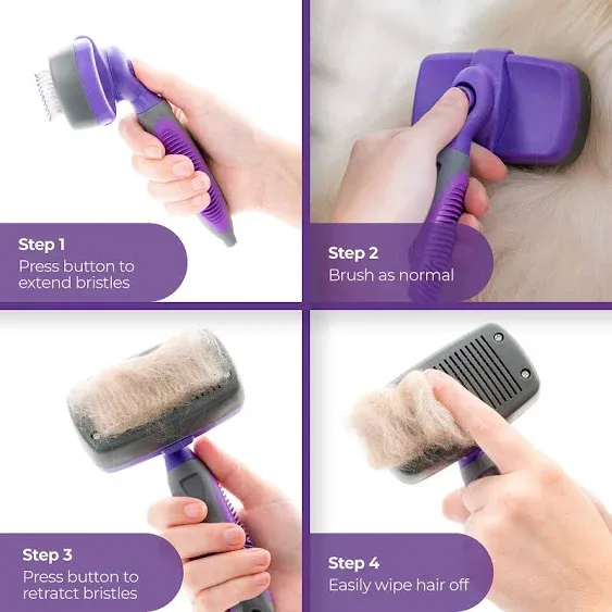 Hertzko Self-Cleaning Slicker Brush