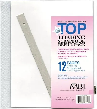 MBI Page Protectors 8.5"X11" 6/Pkg-