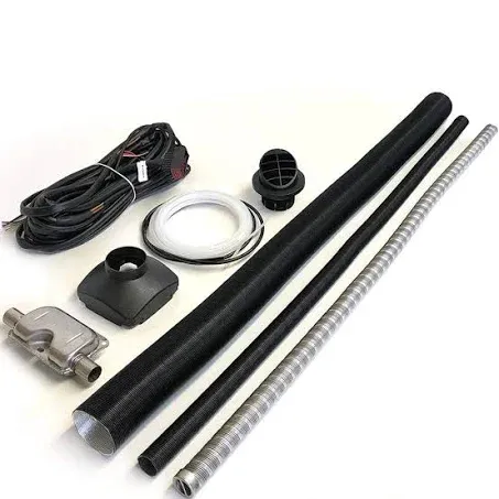 Eberspacher Airtronic D2 Complete Heater Vehicle Installation Kit with Exhaust Silencer