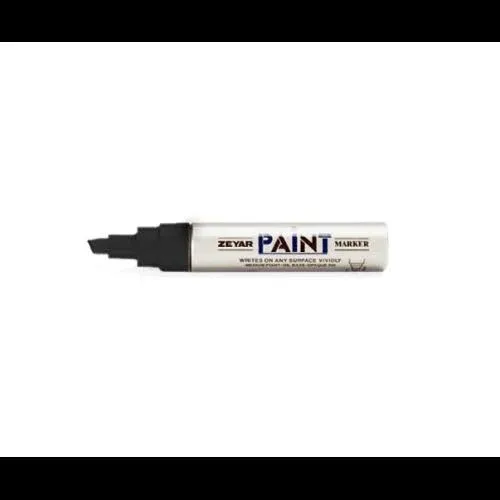 ZEYAR Paint Markers, Jumbo size, Chisel Point, Premium Waterproof & Smear Proof Ink, Aluminum Barrel, Great on Plastic, Wood, Rock, Metal and Glass for Permanent Marking (1 Black & 2 White)