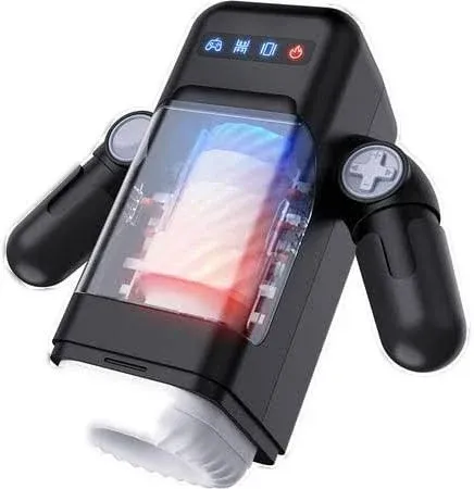 Automatic Male Masturbator, KERERO Male Masturbators Cup with 10 Thrusting & Vibration Modes, Sex Toys for Men with Heating Function, Automatic Stroker with Phone Holder, Adult Sex Toys & Games